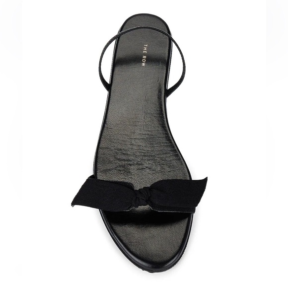 LIKE NEW The Row Bow Sandal in Black size 39.5 / US 9.5 - Picture 6 of 11